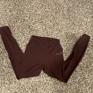 WS x GS v2 cherry chocolate leggings